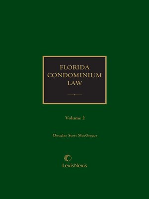 cover image of Florida Condominium Law Manual